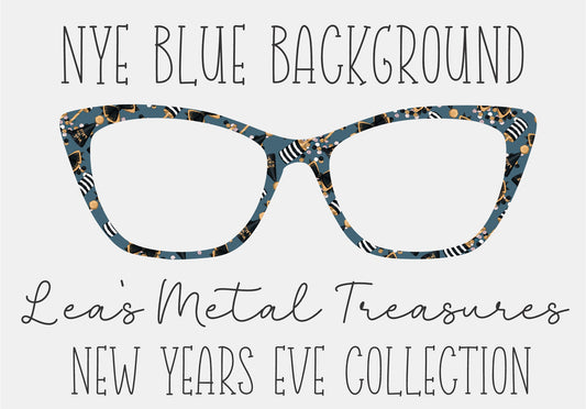 NYE BLUE BACKGROUND Eyewear Frame Toppers COMES WITH MAGNETS