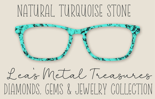 Natural Turquoise Stone Full Pattern • Magnetic Eyeglasses Toppers