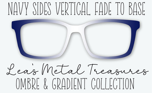 Navy Sides Vertical Fade to Base Eyewear Frame Toppers
