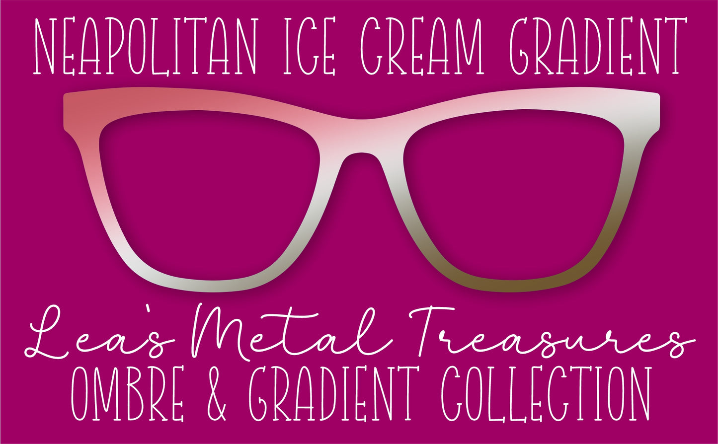 Neapolitan Ice Cream Gradient Eyewear Frame Toppers