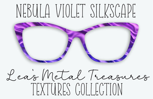 NEBULA VIOLET SILKSCAPE Eyewear Frame Toppers