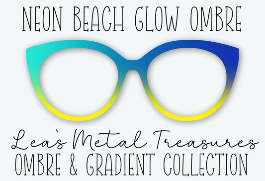 Neon Beach Glow Ombre Eyewear Frame Toppers