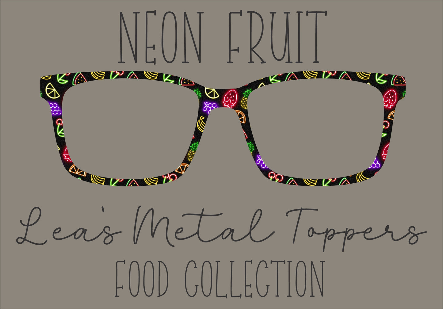 NEON FRUIT Eyewear Frame Toppers COMES WITH MAGNETS