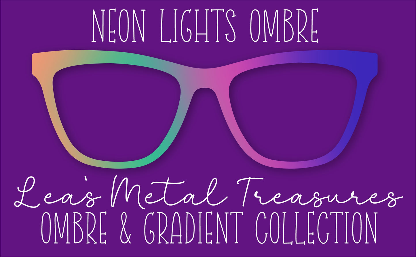 Neon Lights Ombre Eyewear Frame Toppers