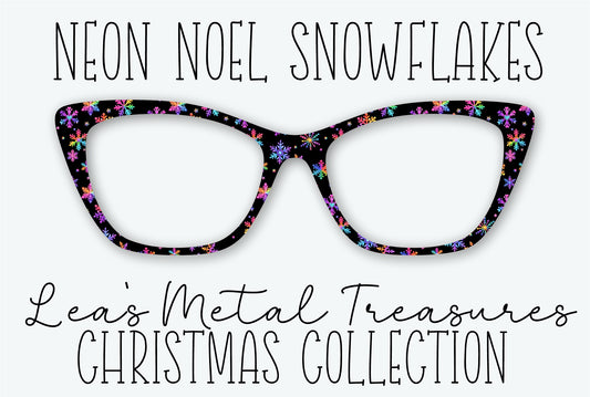 NEON NOEL SNOWFLAKES Eyewear Frame Toppers