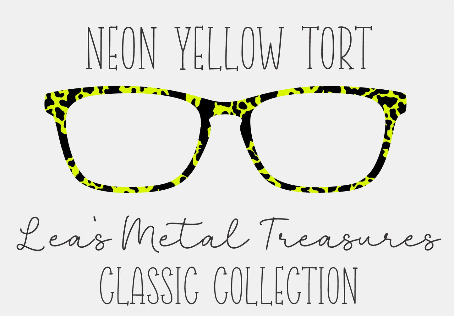 NEON YELLOW TORT Eyewear Frame Toppers COMES WITH MAGNETS