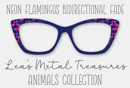 Neon Flamingos BiDirectional Fade Eyewear Frame Toppers COMES WITH MAGNETS