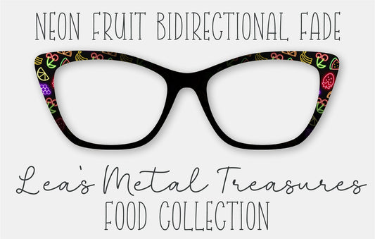 Neon Fruit BiDirectional Fade Eyewear Frame Toppers COMES WITH MAGNETS