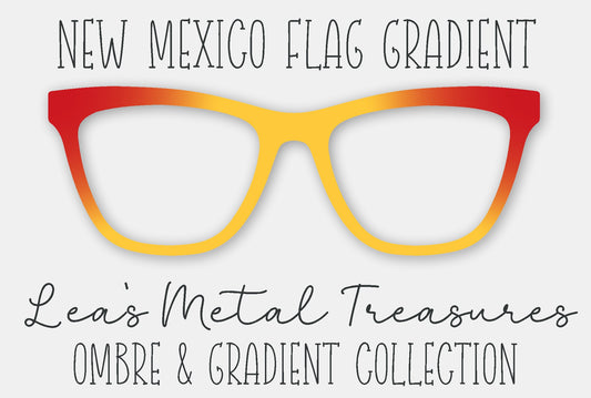 New Mexico Flag Gradient Eyewear Frame Toppers