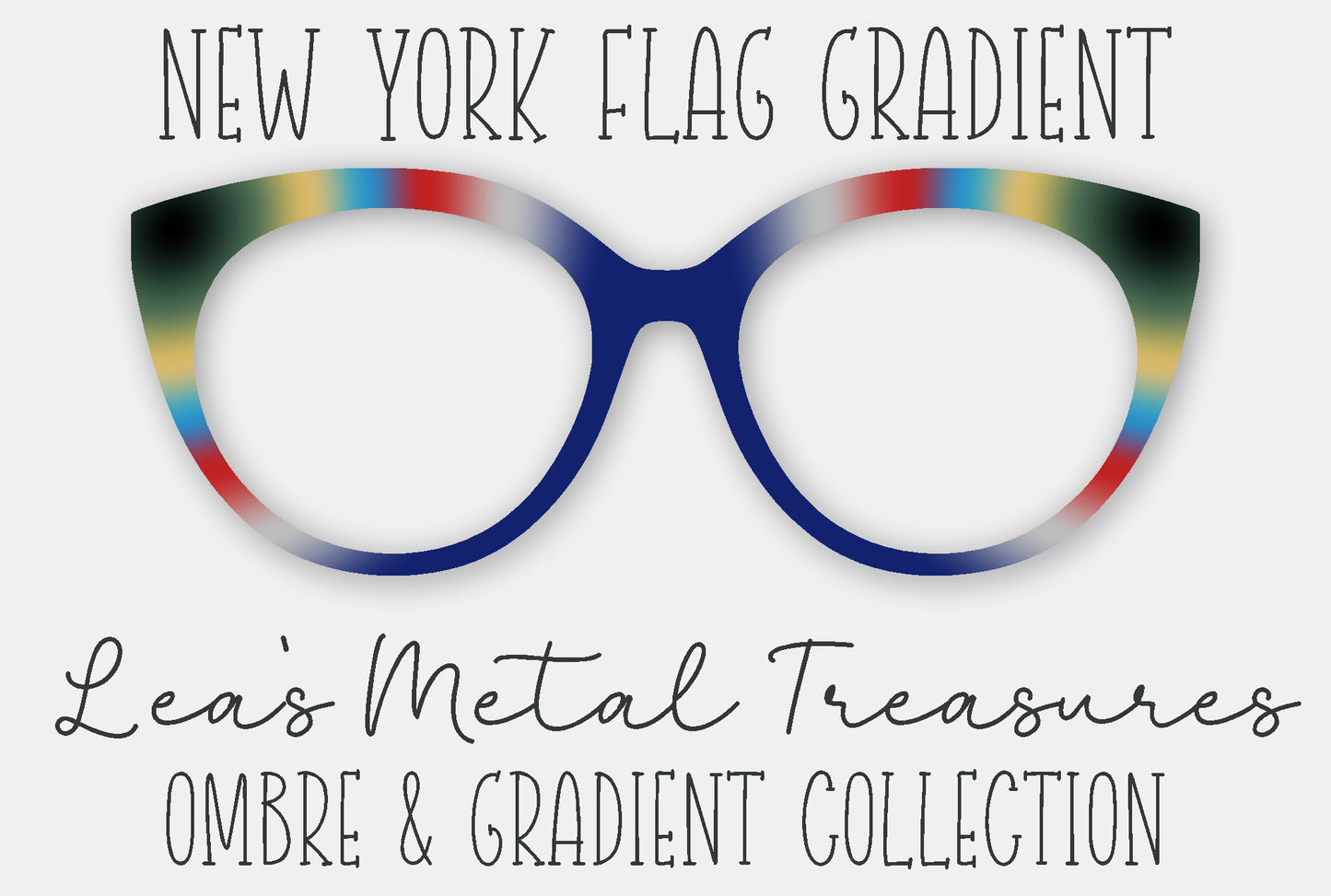 New York Flag Gradient Eyewear Frame Toppers