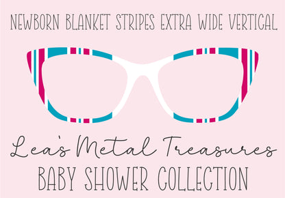 Newborn Blanket Stripes Extra Wide Toppers COMES WITH MAGNETS