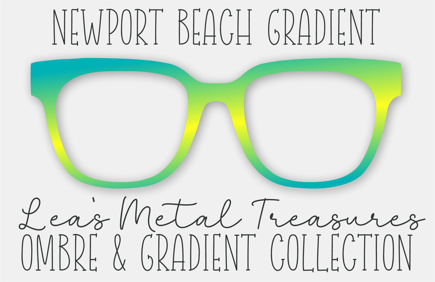 Newport Beach Gradient Eyewear Frame Toppers