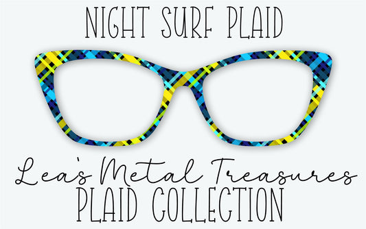 NIGHT SURF PLAID Eyewear Frame Toppers • MARCH 2026 TOPPER OF THE MONTH