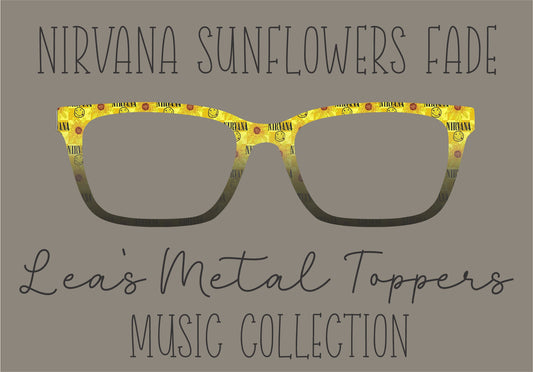 NIRVANA SUNFLOWERS FADE Eyewear Frame Toppers COMES WITH MAGNETS