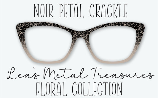 Noir Petal Crackle Eyewear Frame Toppers • Subscription Box Semi Exclusive COMING FEBRUARY 2026