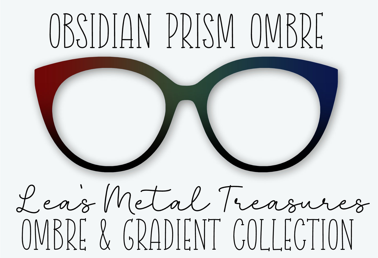 Obsidian Prisim Ombre Eyewear Frame Toppers