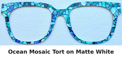 OCEAN MOSAIC Tort Inspired Eyewear Frame Toppers SEPTEMBER 2026 TOPPER OF THE MONTH