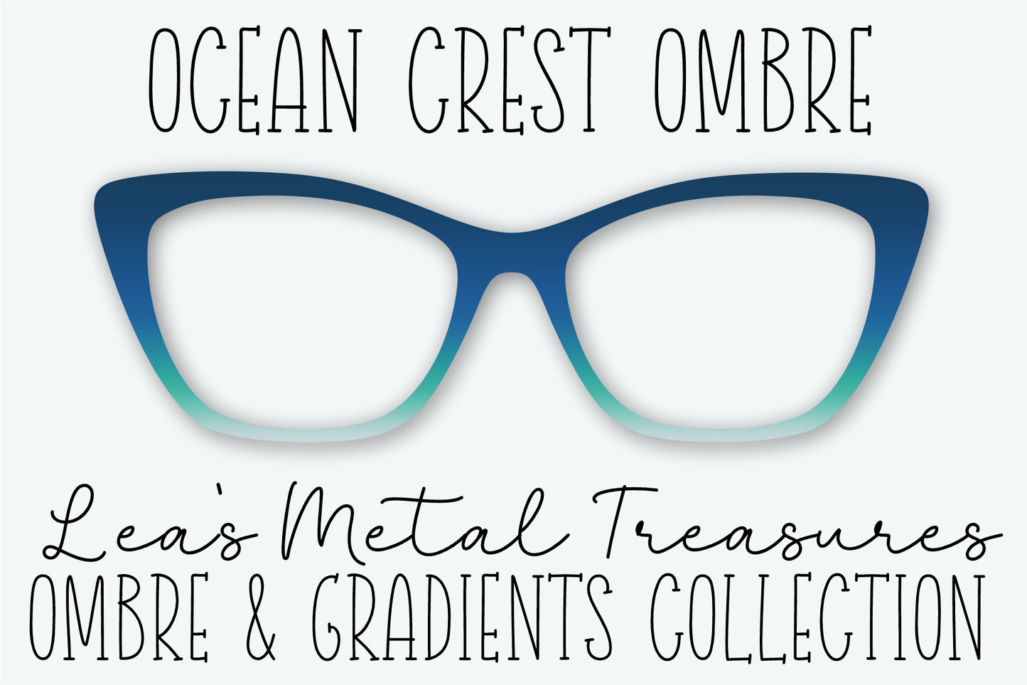 Ocean Crest Ombre Eyewear Frame Toppers