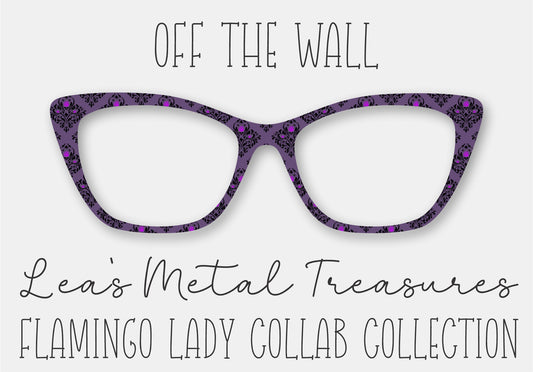 Off the Wall Printed Magnetic Eyeglasses Topper • Flamingo Lady Collab Collection