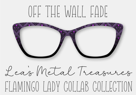 Off the Wall Fade Printed Magnetic Eyeglasses Topper • Flamingo Lady Collab Collection