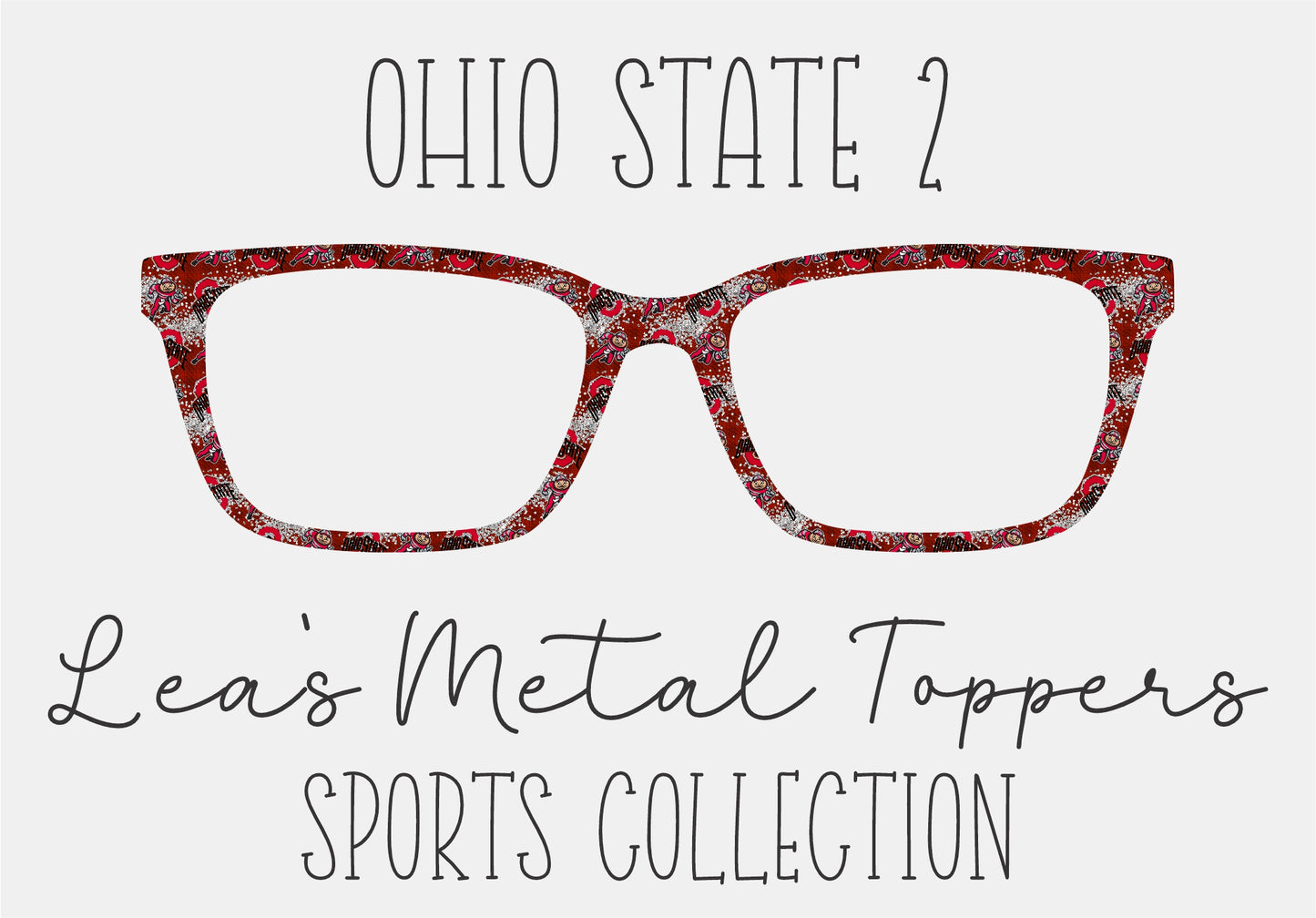 OHIO STATE 2 Eyewear Frame Toppers COMES WITH MAGNETS