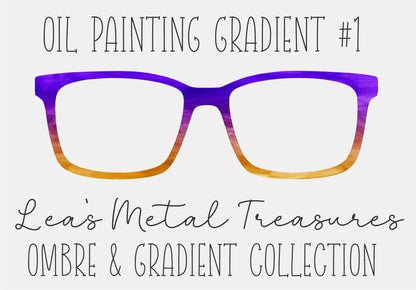 OIL PAINTING GRADIENT 1 Eyewear Frame Toppers COMES WITH MAGNETS