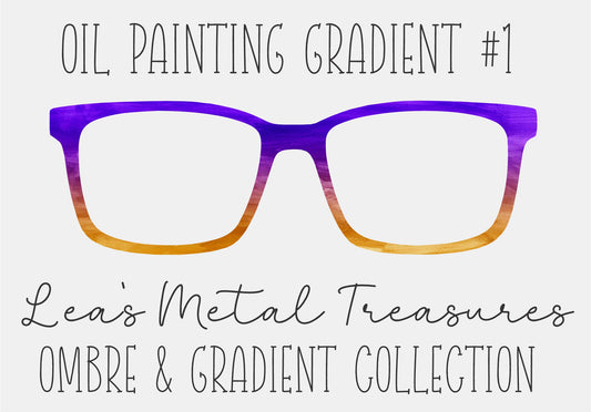 OIL PAINTING GRADIENT 1Eyewear Frame Toppers COMES WITH MAGNETS