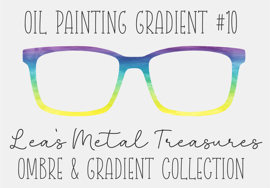OIL PAINTING GRADIENT 10 Eyewear Frame Toppers COMES WITH MAGNETS