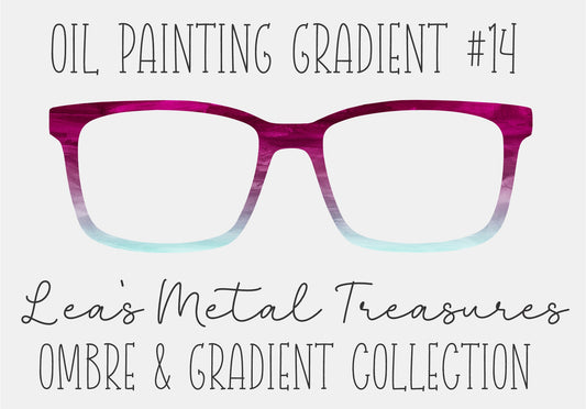 OIL PAINTING GRADIENT 14Eyewear Frame Toppers COMES WITH MAGNETS