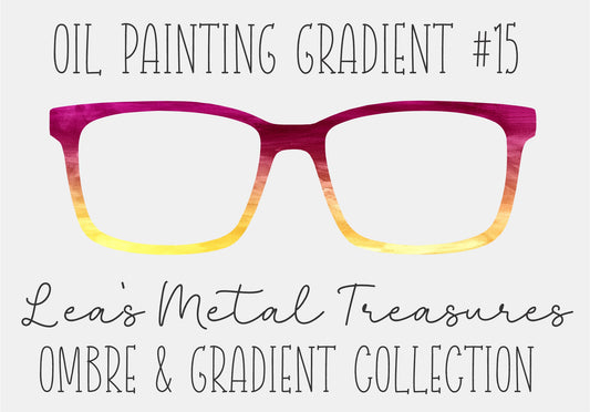 OIL PAINTING GRADIENT 15 Eyewear Frame Toppers COMES WITH MAGNETS