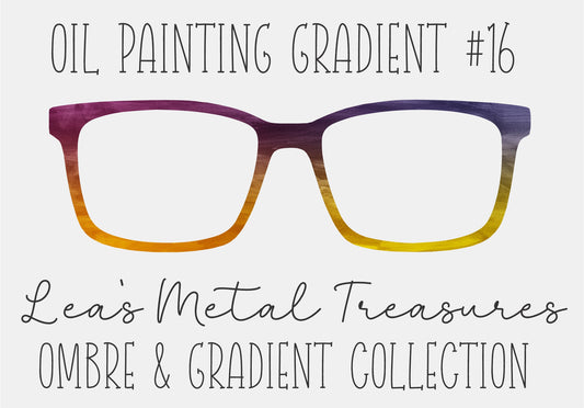 OIL PAINTING GRADIENT 16 Eyewear Frame Toppers COMES WITH MAGNETS
