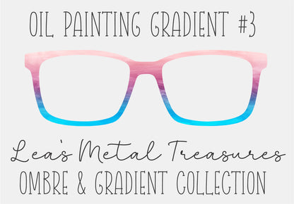 OIL PAINTING GRADIENT 3 Eyewear Frame Toppers COMES WITH MAGNETS