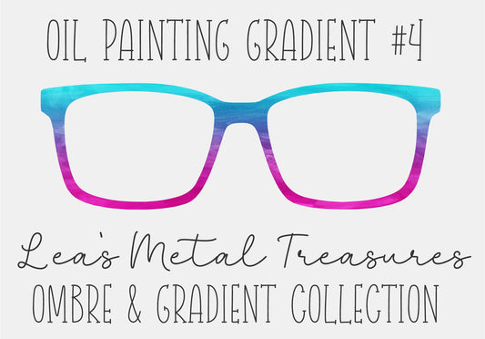 OIL PAINTING GRADIENT 4 eyewear Frame Toppers COMES WITH MAGNETS