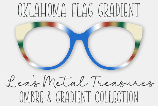 Oklahoma Flag Gradient Eyewear Frame Toppers