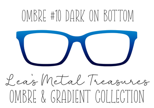 OMBRE 10 DARK ON BOTTOM Eyewear Toppers COMES WITH MAGNETS