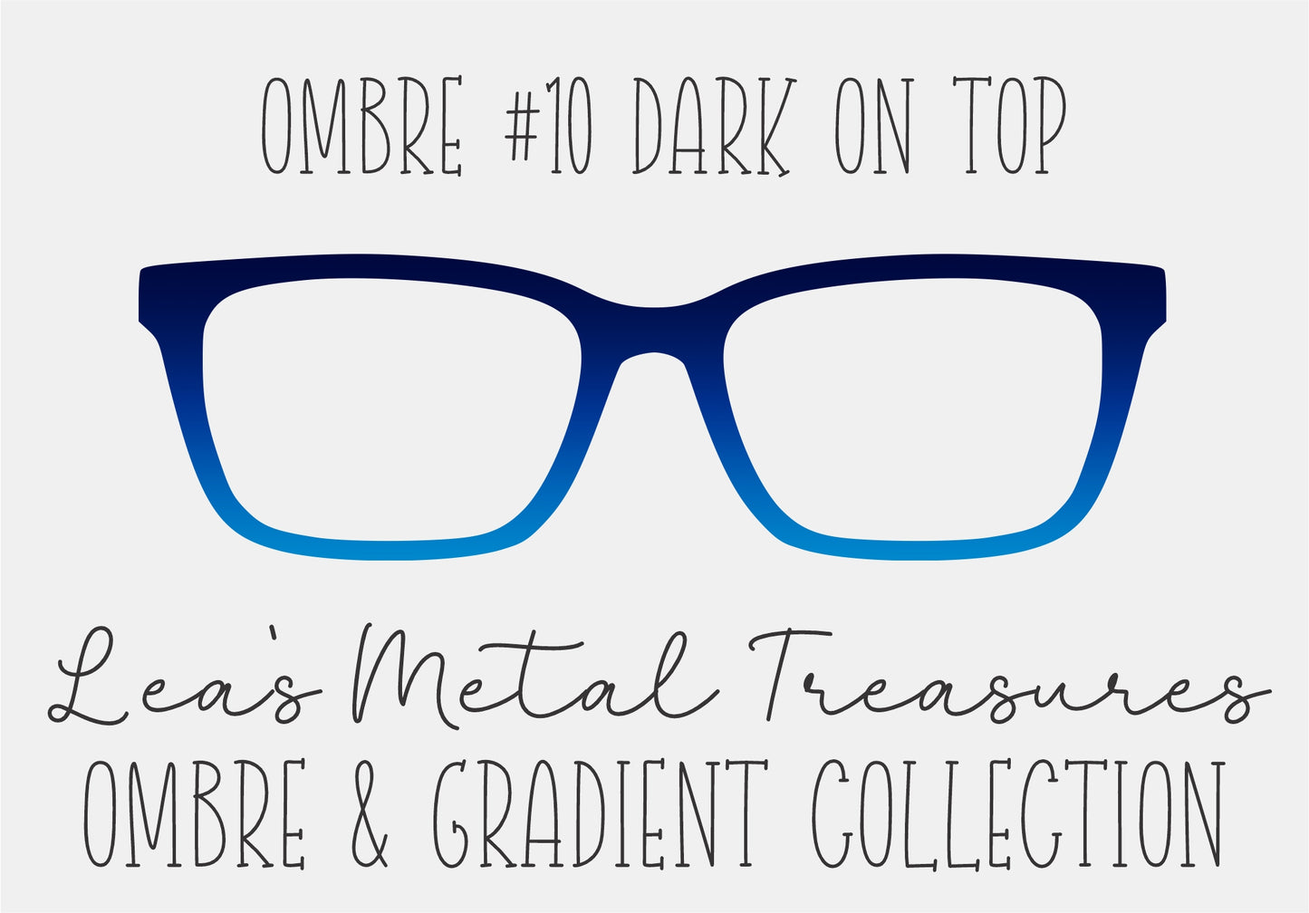 OMBRE 10 DARK ON TOP Eyewear Toppers COMES WITH MAGNETS