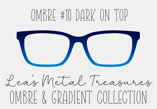 OMBRE 10 DARK ON TOP Eyewear Toppers COMES WITH MAGNETS