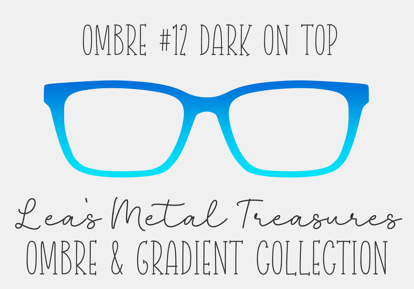 OMBRE 12 DARK ON TOP Eyewear Toppers COMES WITH MAGNETS