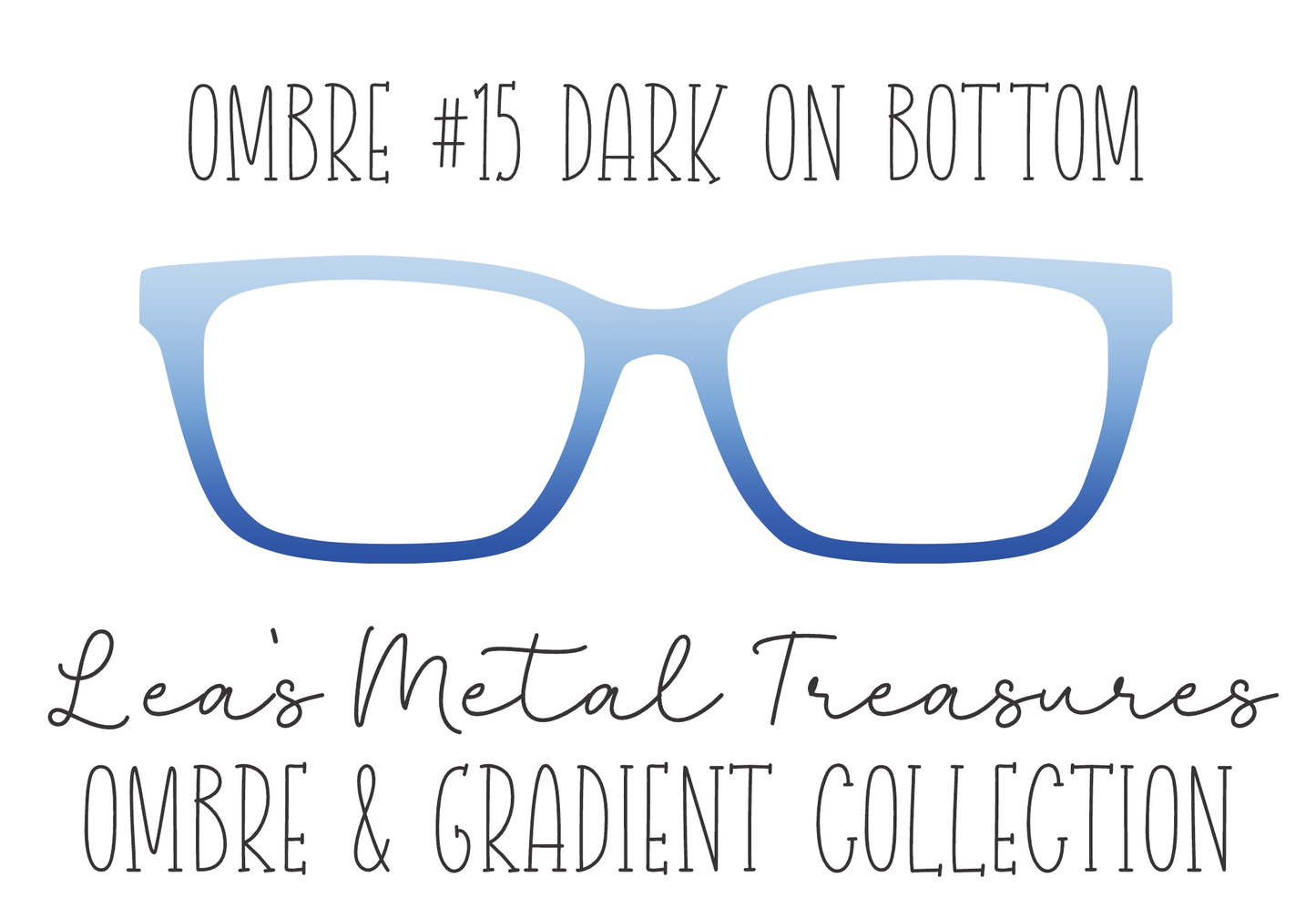 OMBRE 15 DARK ON BOTTOM Eyewear Toppers COMES WITH MAGNETS