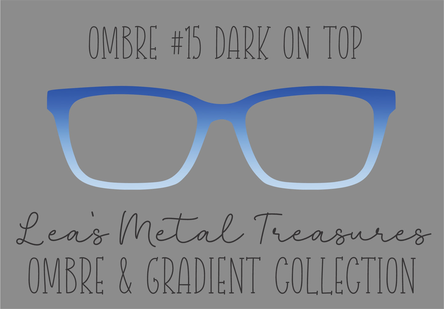 OMBRE 15 DARK ON TOP Eyewear Toppers COMES WITH MAGNETS