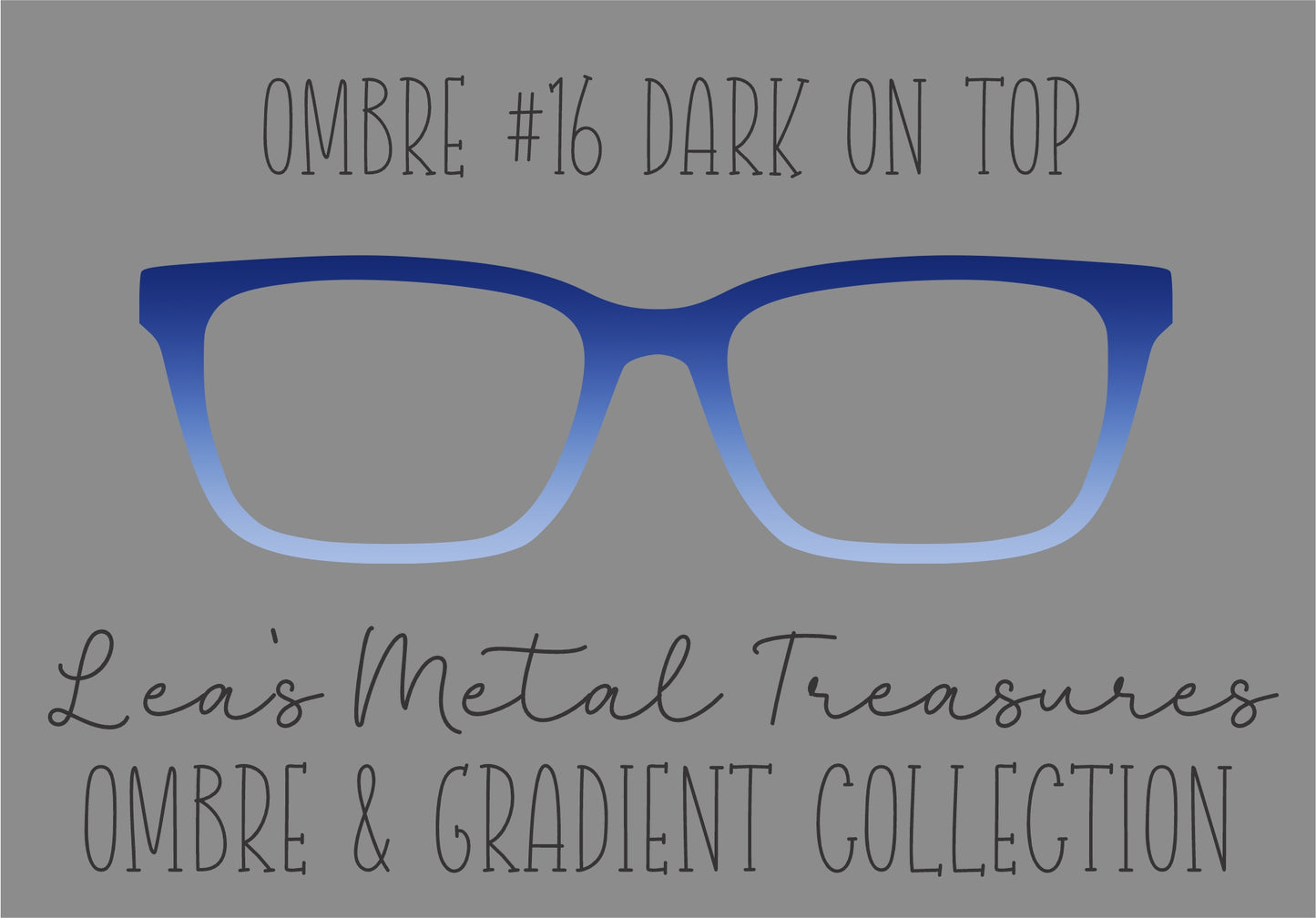 OMBRE 16 DARK ON TOP Eyewear Toppers COMES WITH MAGNETS