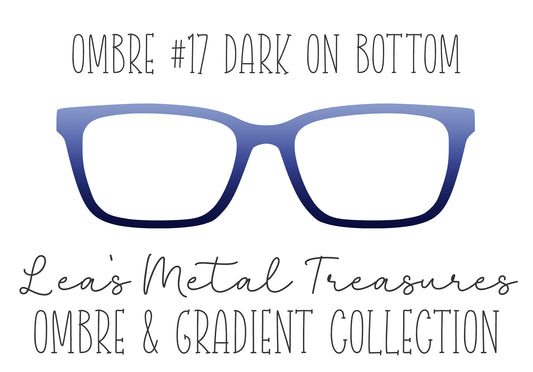 OMBRE 17 DARK ON BOTTOM Eyewear Toppers COMES WITH MAGNETS