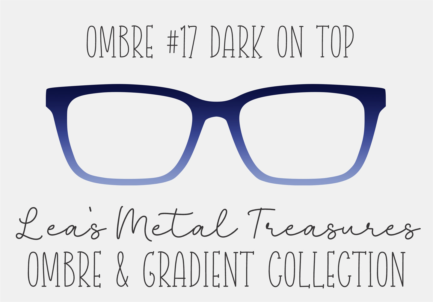 OMBRE 17 DARK ON TOP Eyewear Toppers COMES WITH MAGNETS