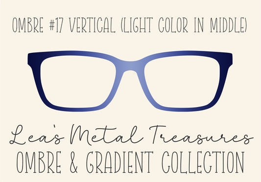 OMBRE 17 VERTICAL LIGHT COLOR IN MIDDLE Eyewear Toppers COMES WITH MAGNETS