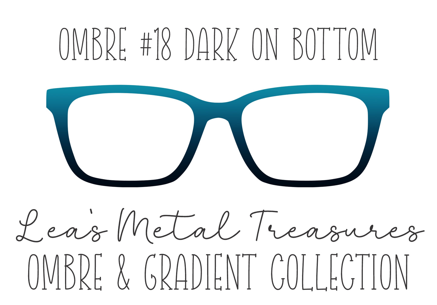 OMBRE 18 DARK ON BOTTOM Eyewear Toppers COMES WITH MAGNETS