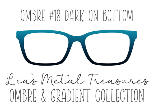 OMBRE 18 DARK ON BOTTOM Eyewear Toppers COMES WITH MAGNETS