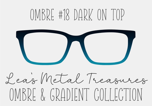 OMBRE 18 DARK ON TOP Eyewear Toppers COMES WITH MAGNETS