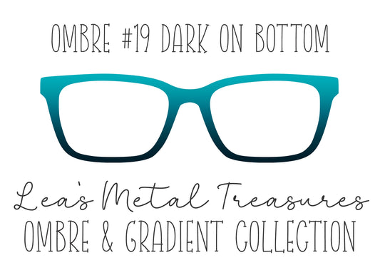 OMBRE 19 DARK ON BOTTOM Eyewear Toppers COMES WITH MAGNETS