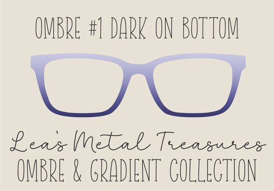 OMBRE 1 DARK ON BOTTOM Eyewear Toppers COMES WITH MAGNETS