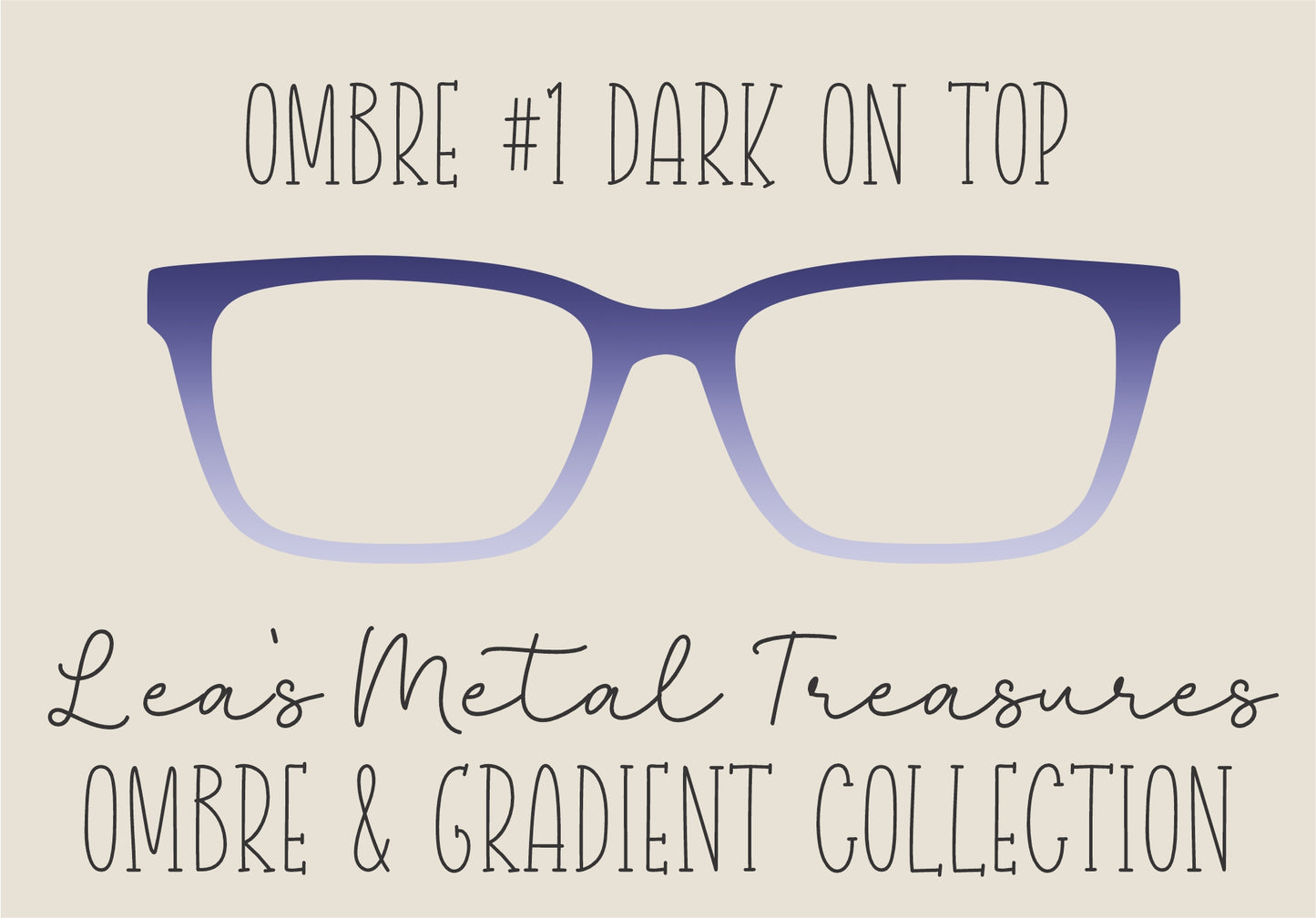 OMBRE 1 DARK ON TOP Eyewear Toppers COMES WITH MAGNETS